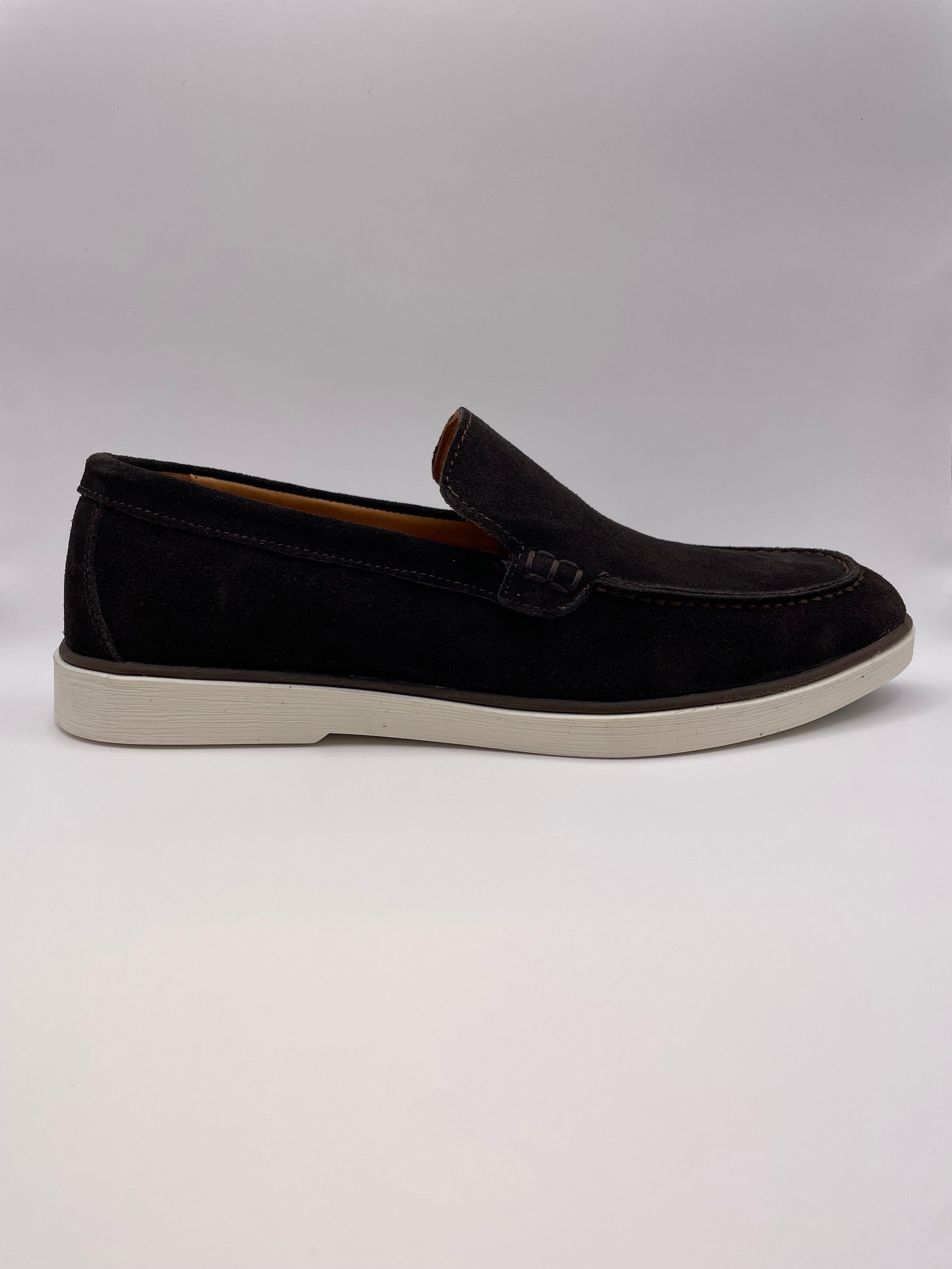 Sorrento Donker Bruin Suede - Loafers - Instappers