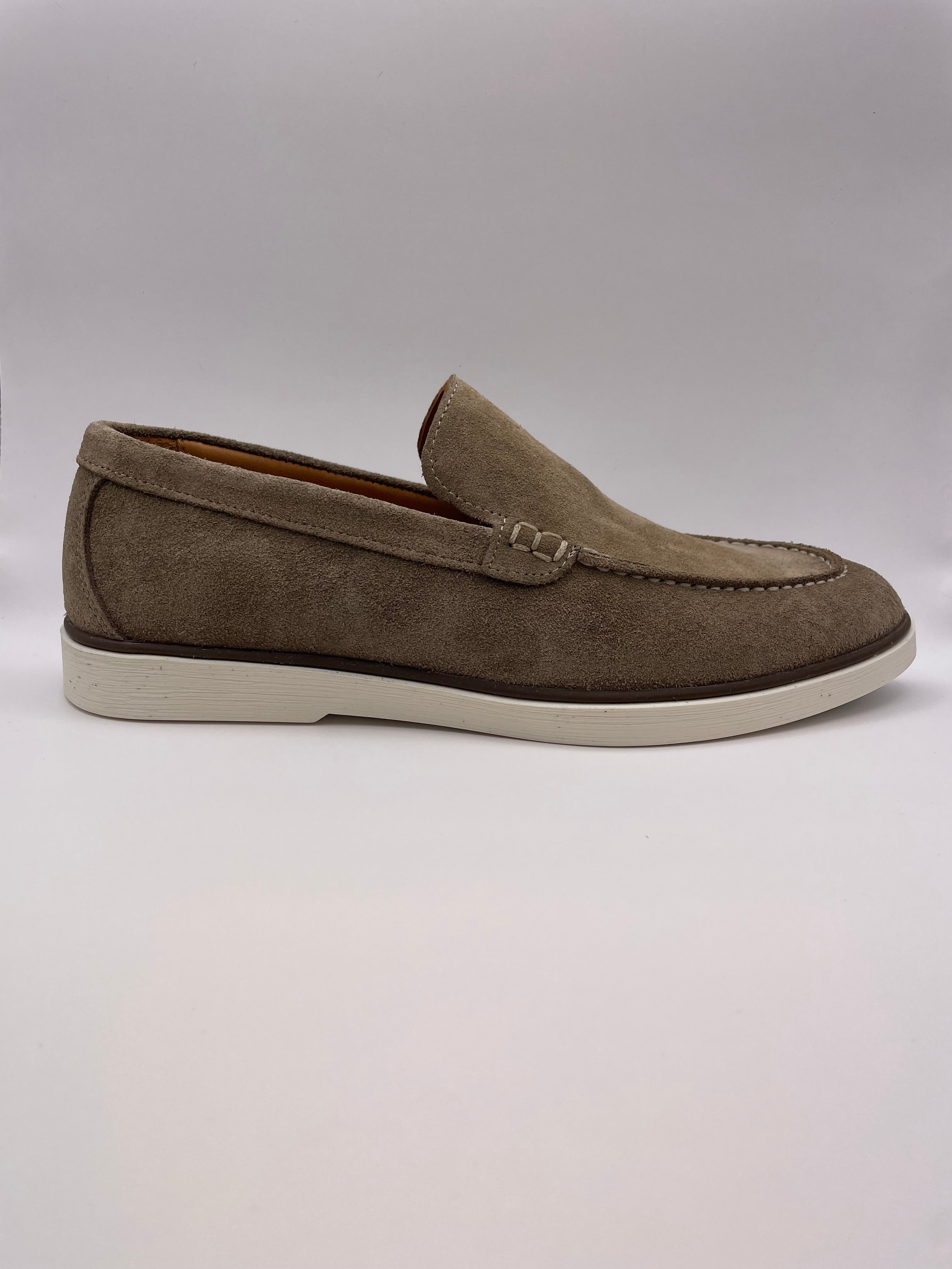 Sorrento Grijs Beige Suede - Loafers - Instappers