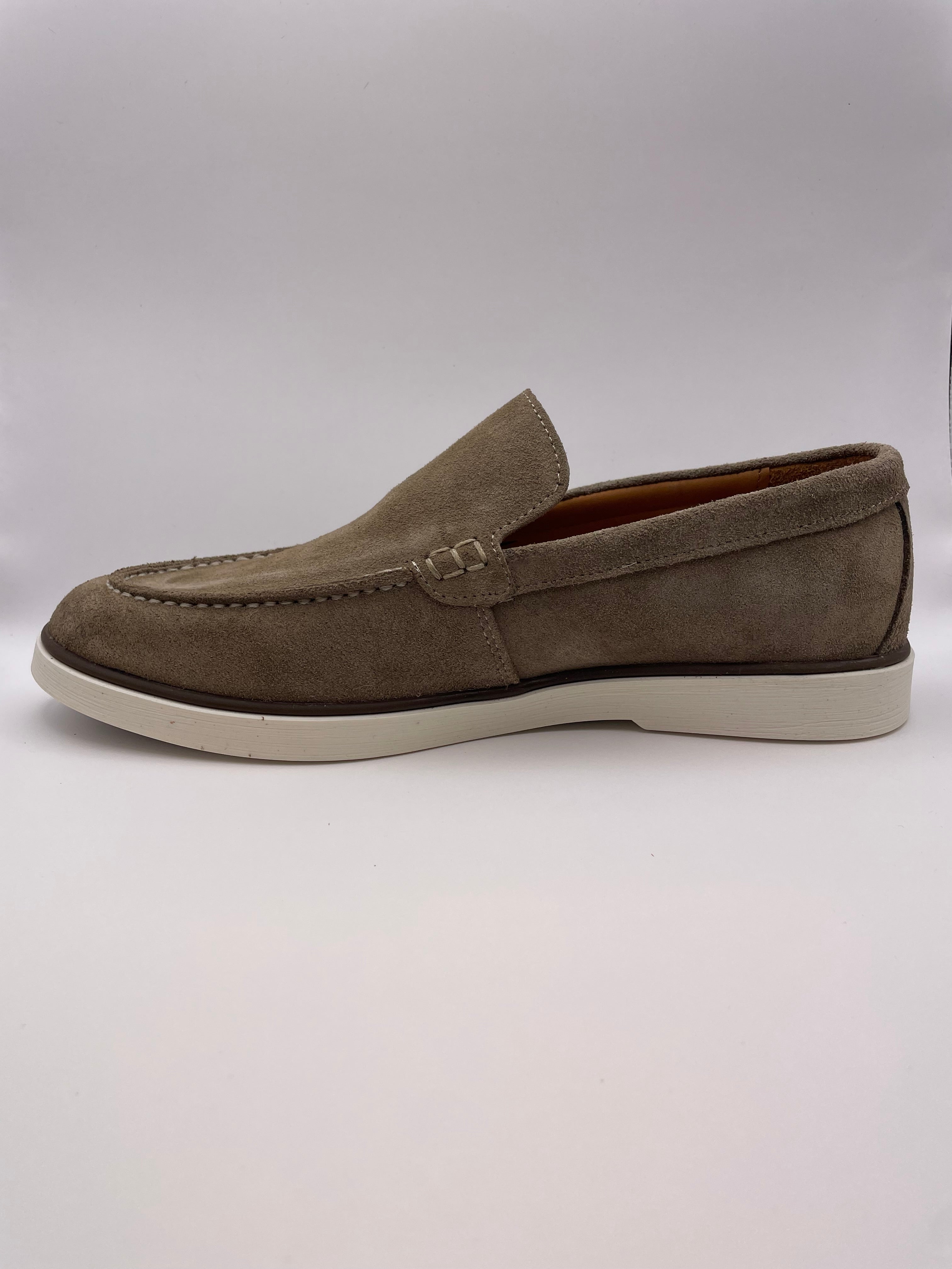 Sorrento Grijs Beige Suede - Loafers - Instappers