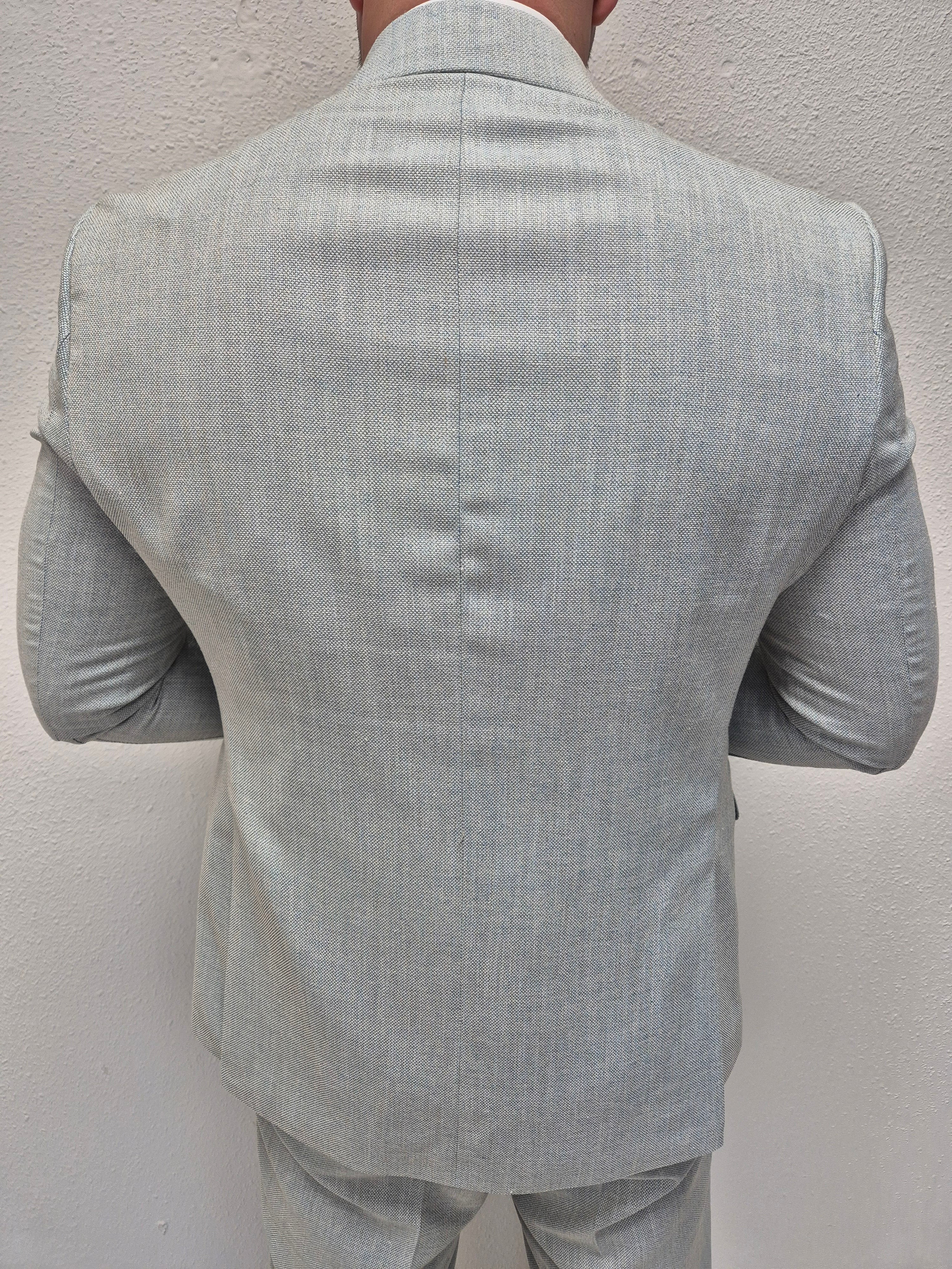 Amalfi Pastel Blauw 3-delig Pak Patroon