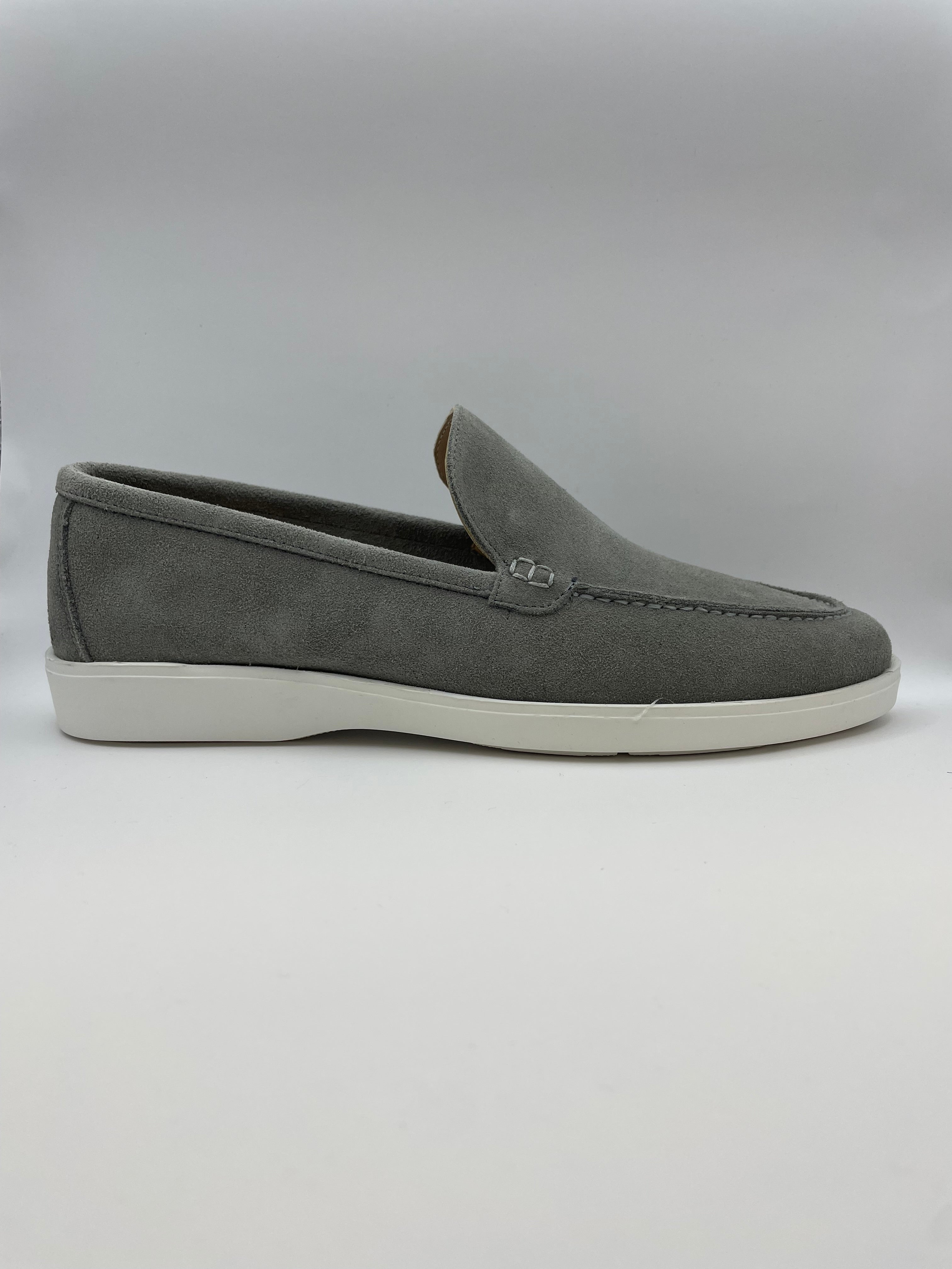 Como Licht Grijs Suede - Loafers - Instappers