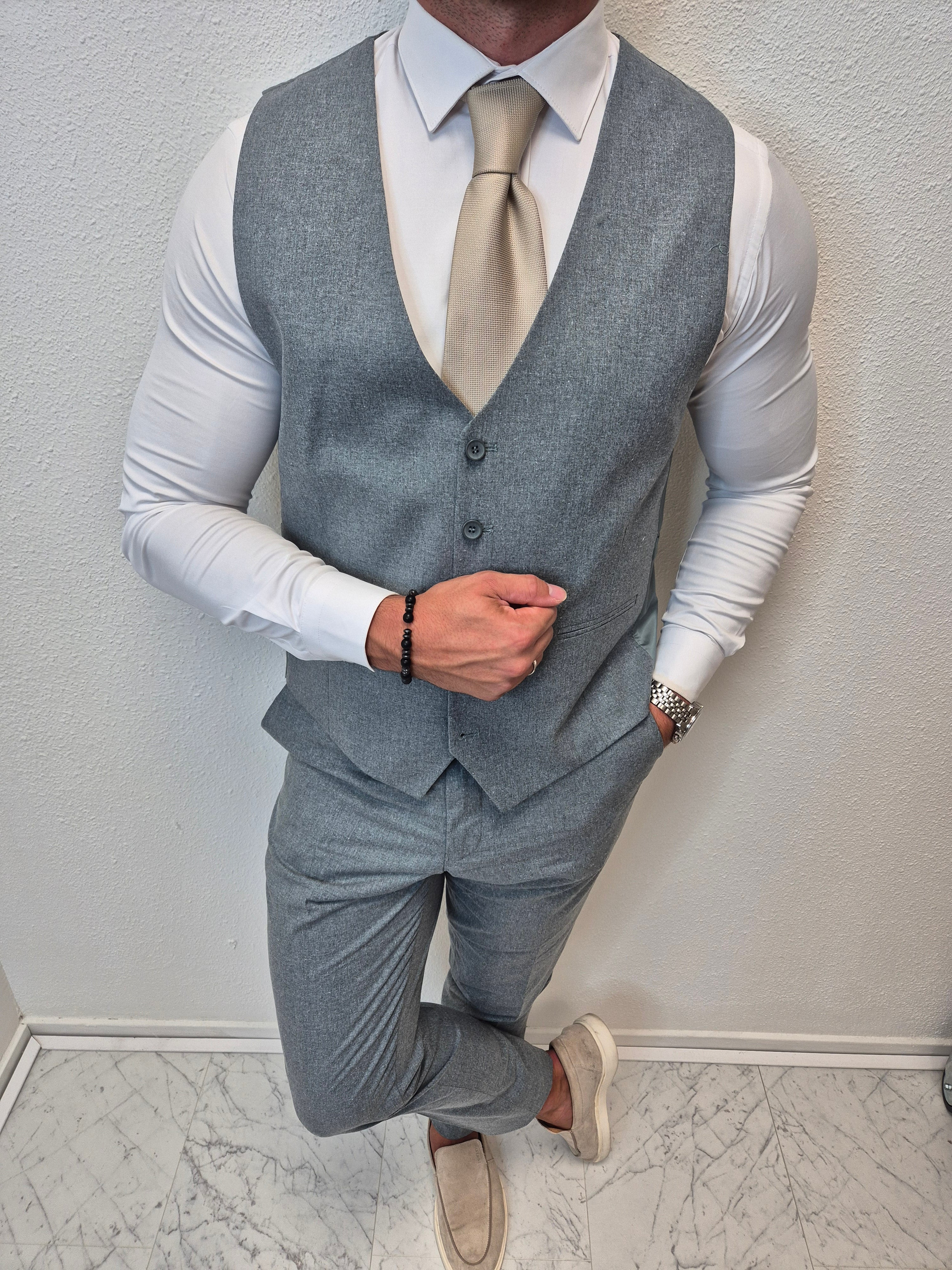 Capri Aquamarijn Groen 3-delig Pak Patroon