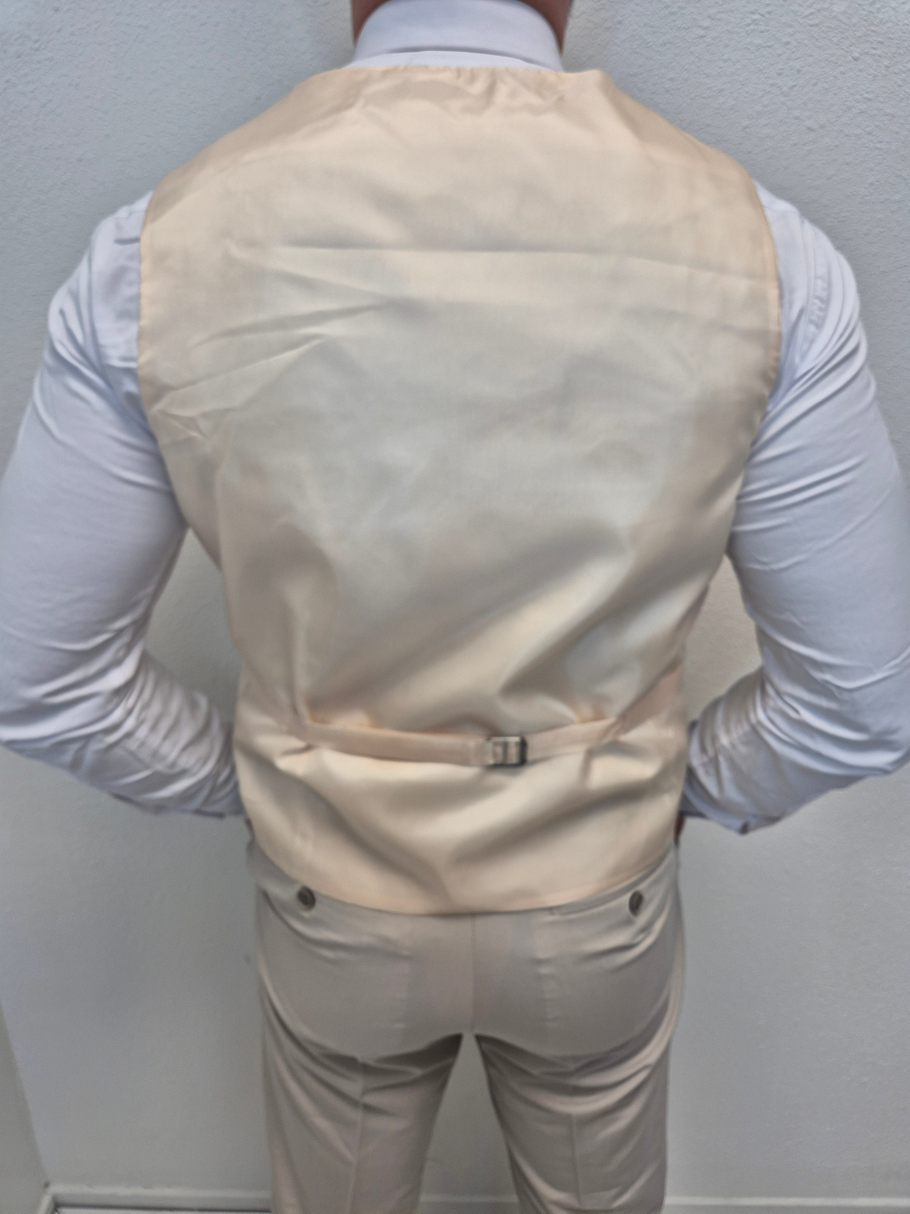 Casablanca Licht Grijs Beige Heren 3-delig Pak Klassiek