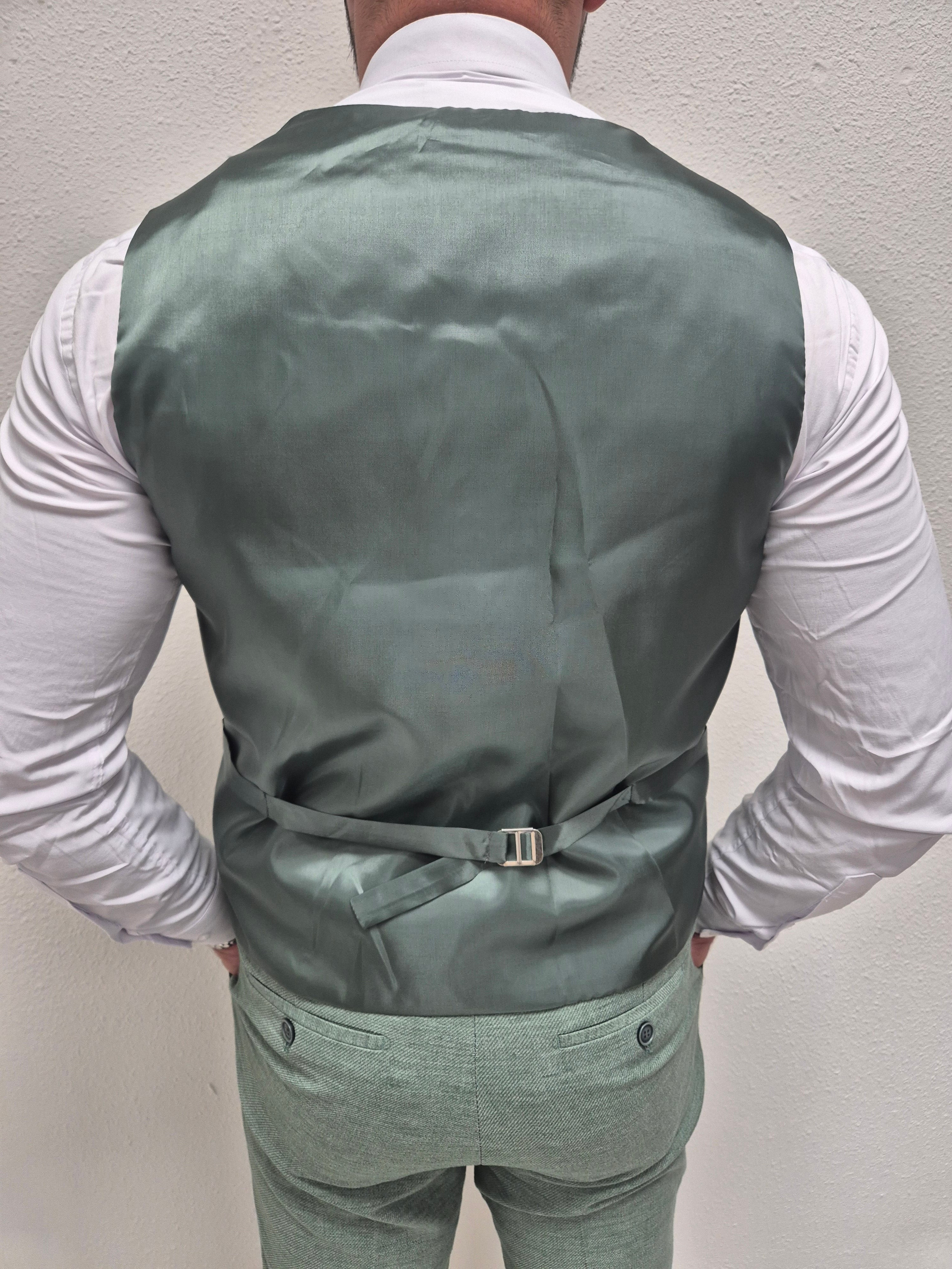 Casablanca Pastel Groen Heren 3-delig Pak Klassiek