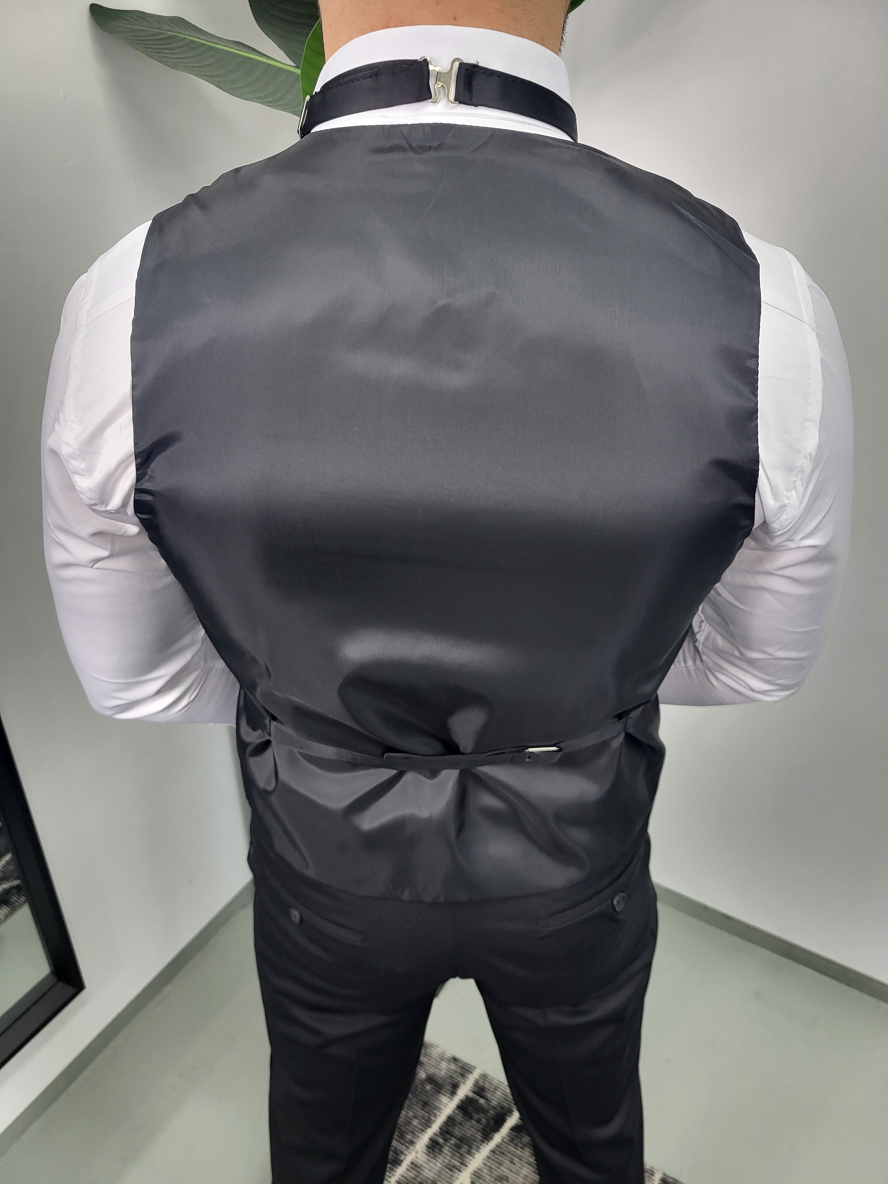 Havana Smoking Heren 3-delig Trouw Pak Tuxedo Zwart