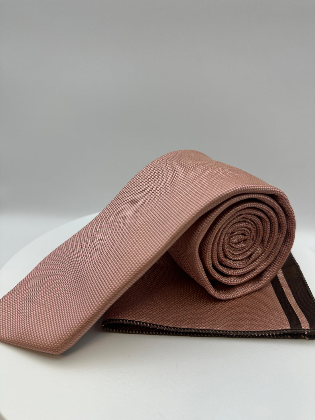 Oud Roze Klassiek - Stropdas en Pochet - Model SP1060