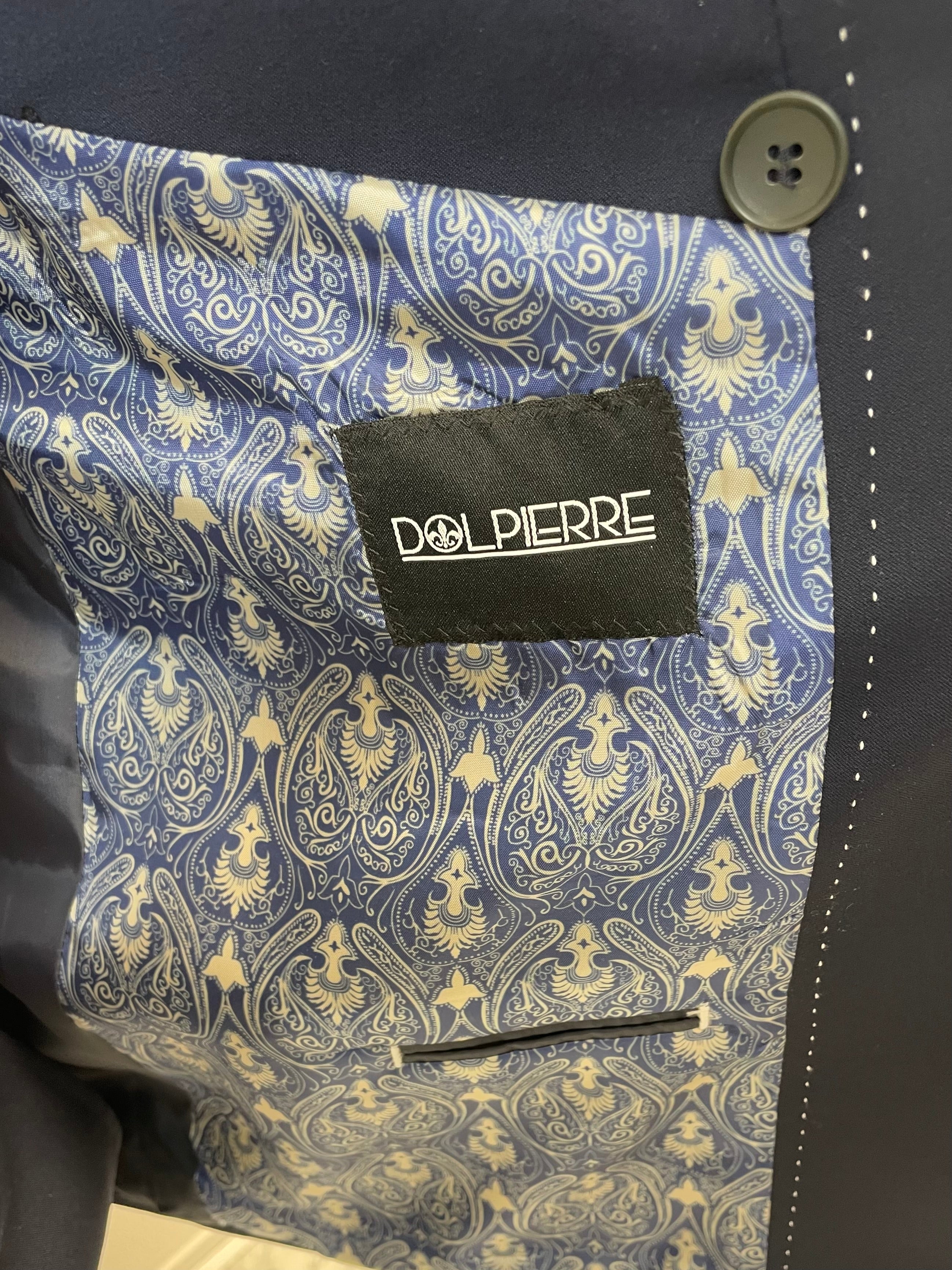 Corfu Donker Blauw Double Breasted Heren 2-delig Pak Klassiek