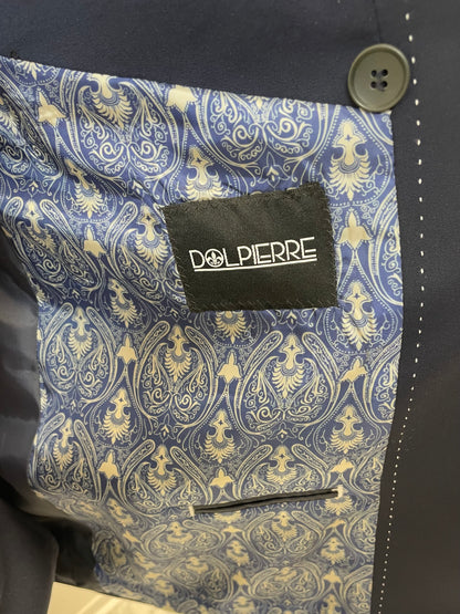 Corfu Donker Blauw Double Breasted Heren 2-delig Pak Klassiek