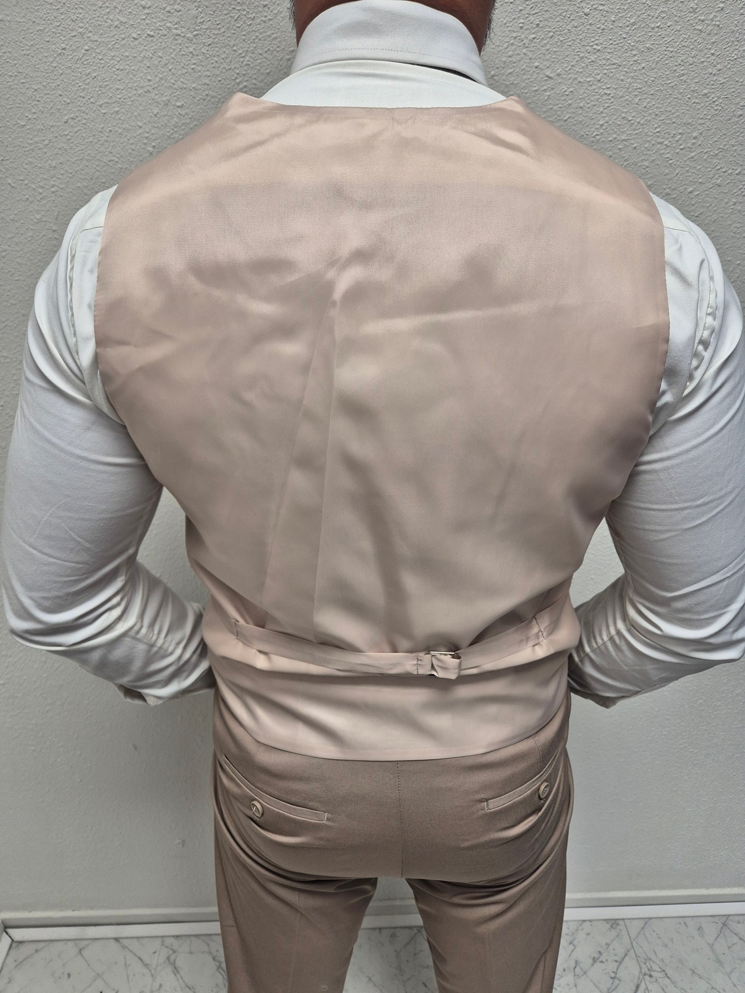 Milano Taupe Heren 3-delig Pak Klassiek