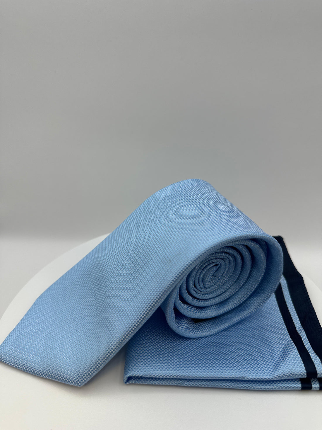 Licht Blauw Klassiek - Stropdas en Pochet - Model SP1053