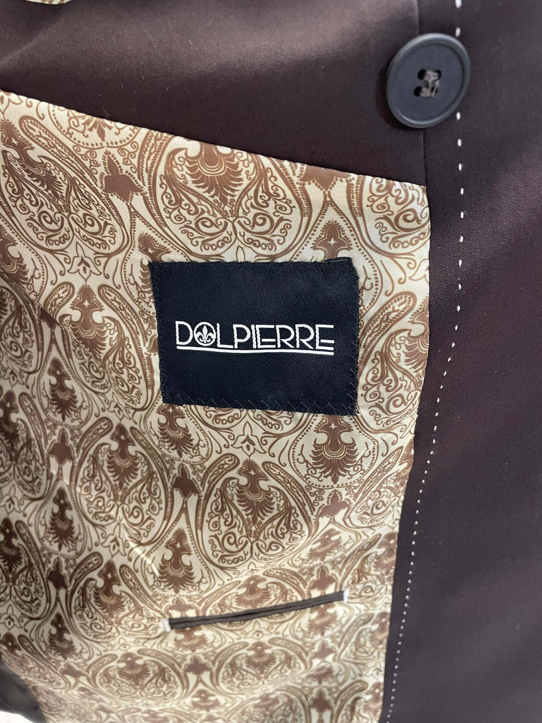 Milano Donker Bruin Double Breasted Heren 2-delig Pak Klassiek