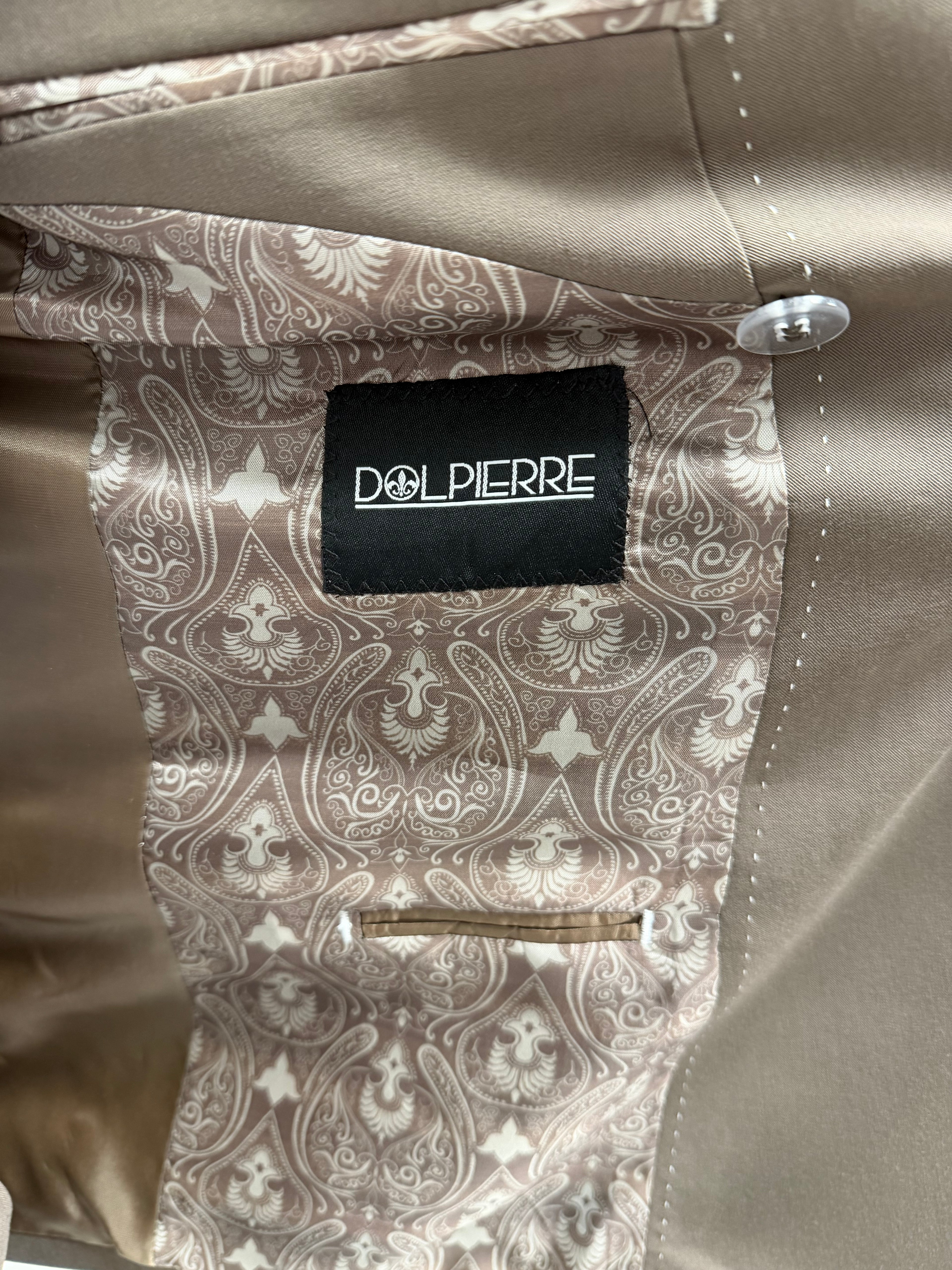 Malibu Double Breasted Taupe Klassiek Heren 2-delig Pak