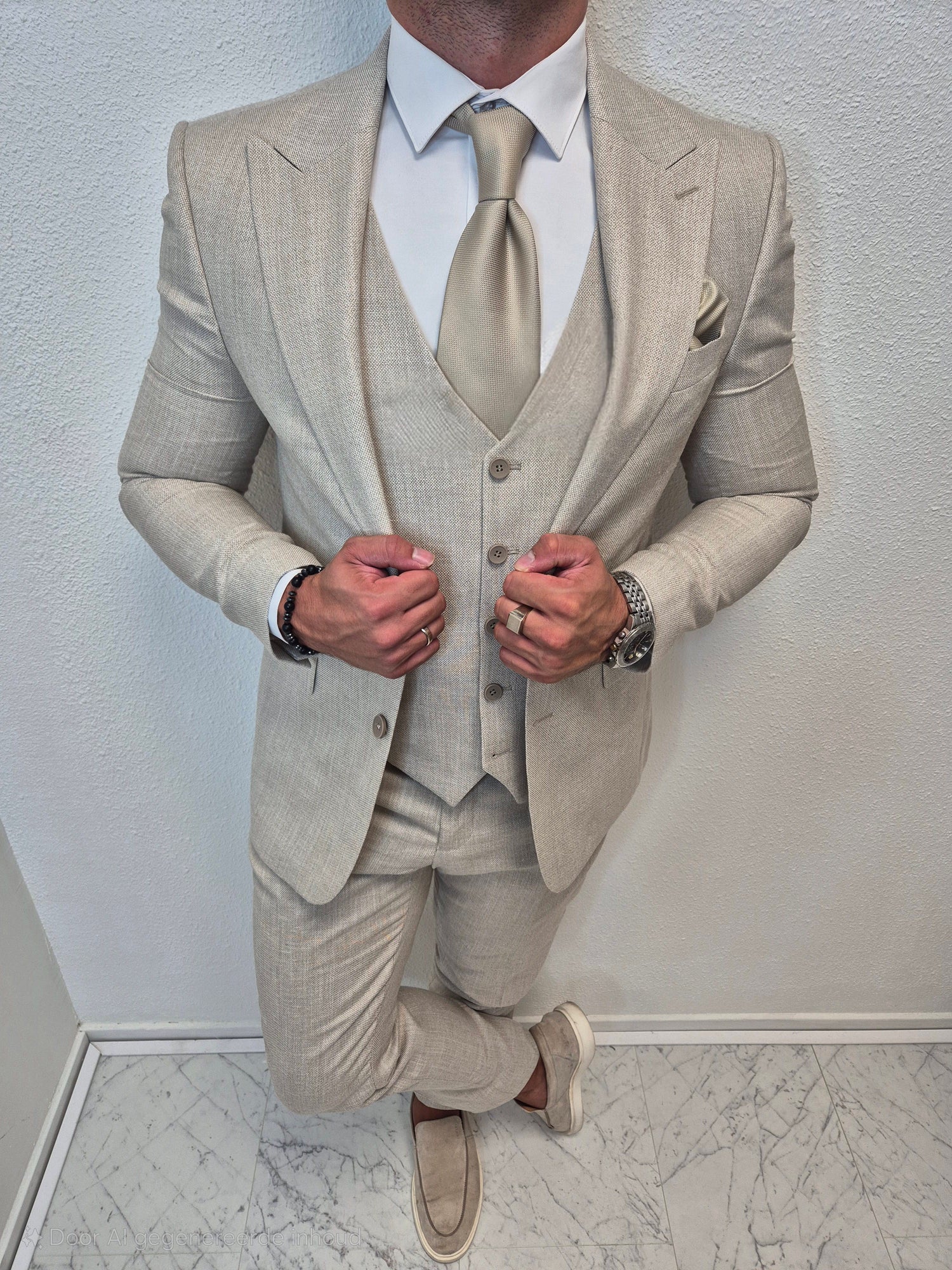 Capri Beige 3-delig Pak Patroon