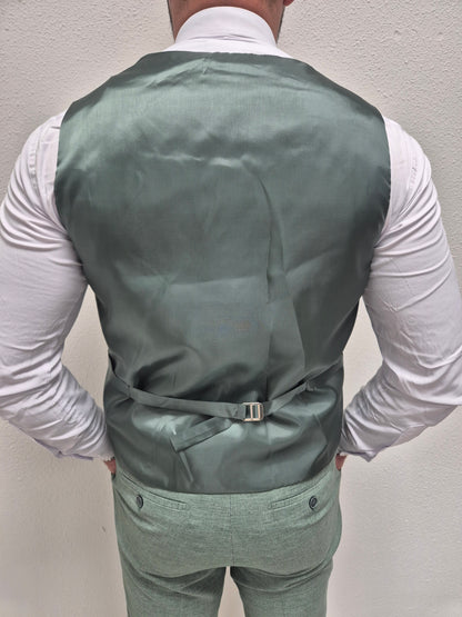 Casablanca Pastel Groen Heren 3-delig Pak Klassiek
