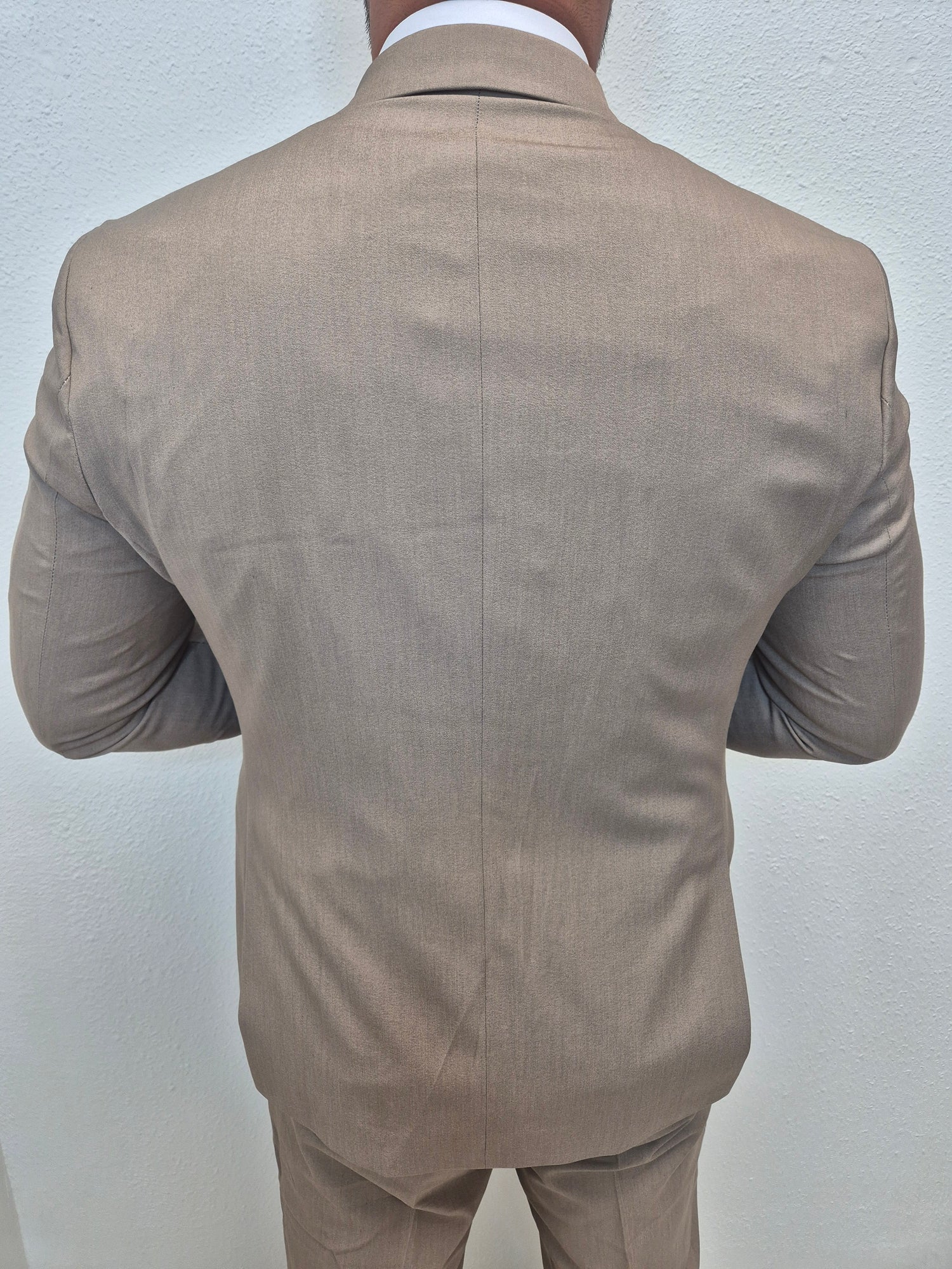 Casablanca Taupe Heren 3-delig Pak Klassiek