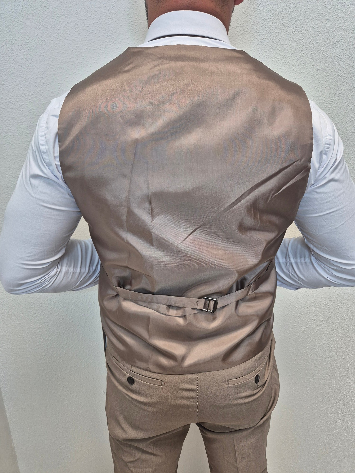 Casablanca Taupe Heren 3-delig Pak Klassiek
