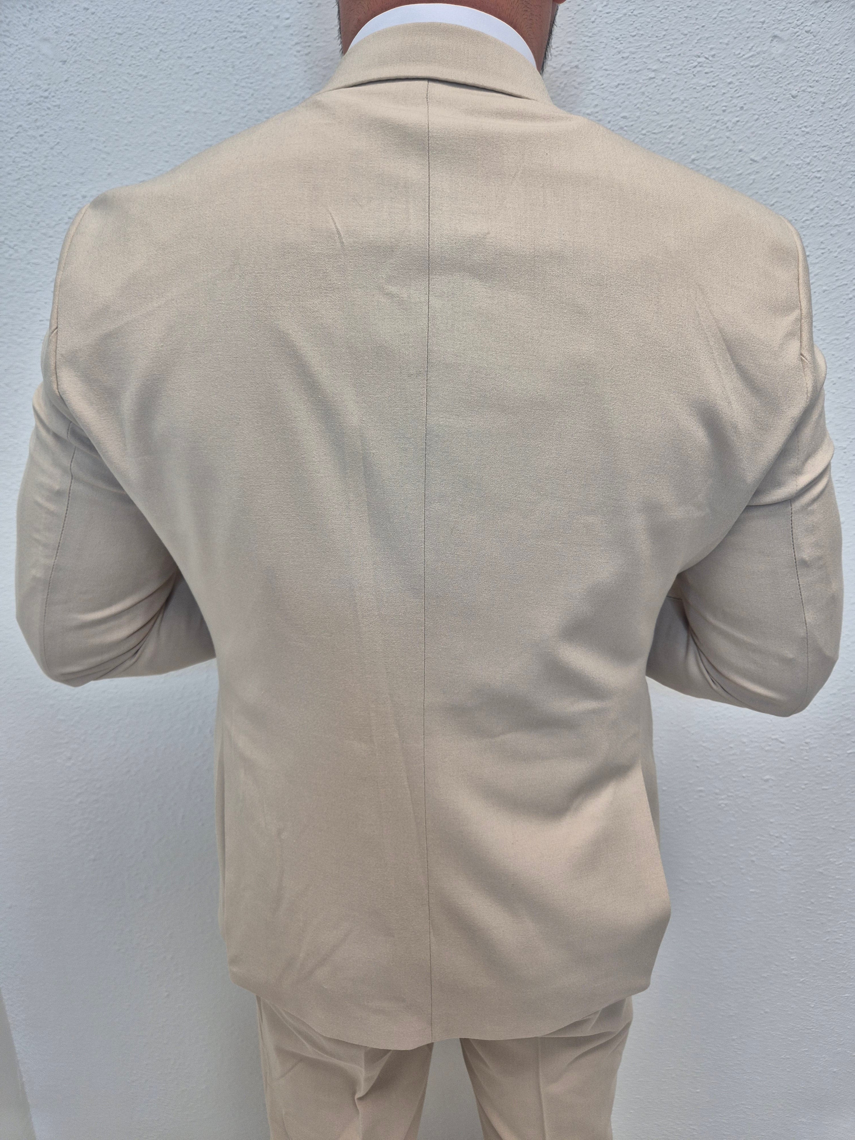 Corfu Zand Beige Heren 3-delig Pak Klassiek