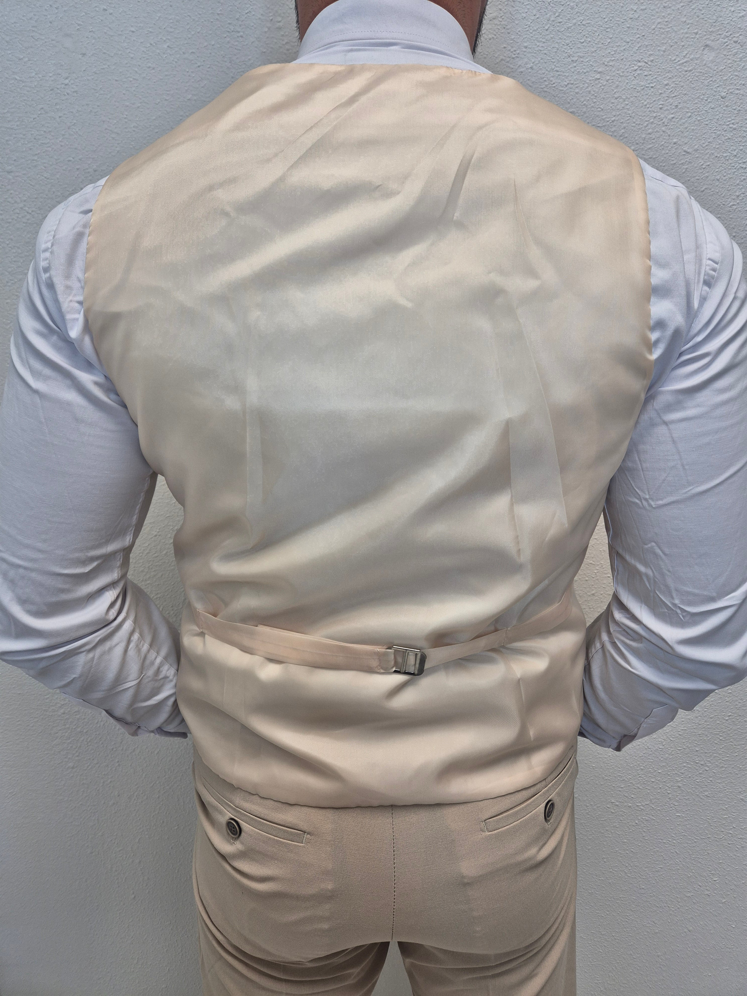 Corfu Zand Beige Heren 3-delig Pak Klassiek