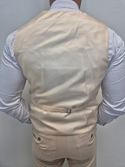 Corfu Zand Beige Heren 3-delig Pak Klassiek