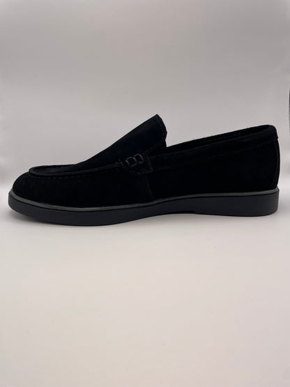 Nerano Zwart Suede - Loafers - Instappers