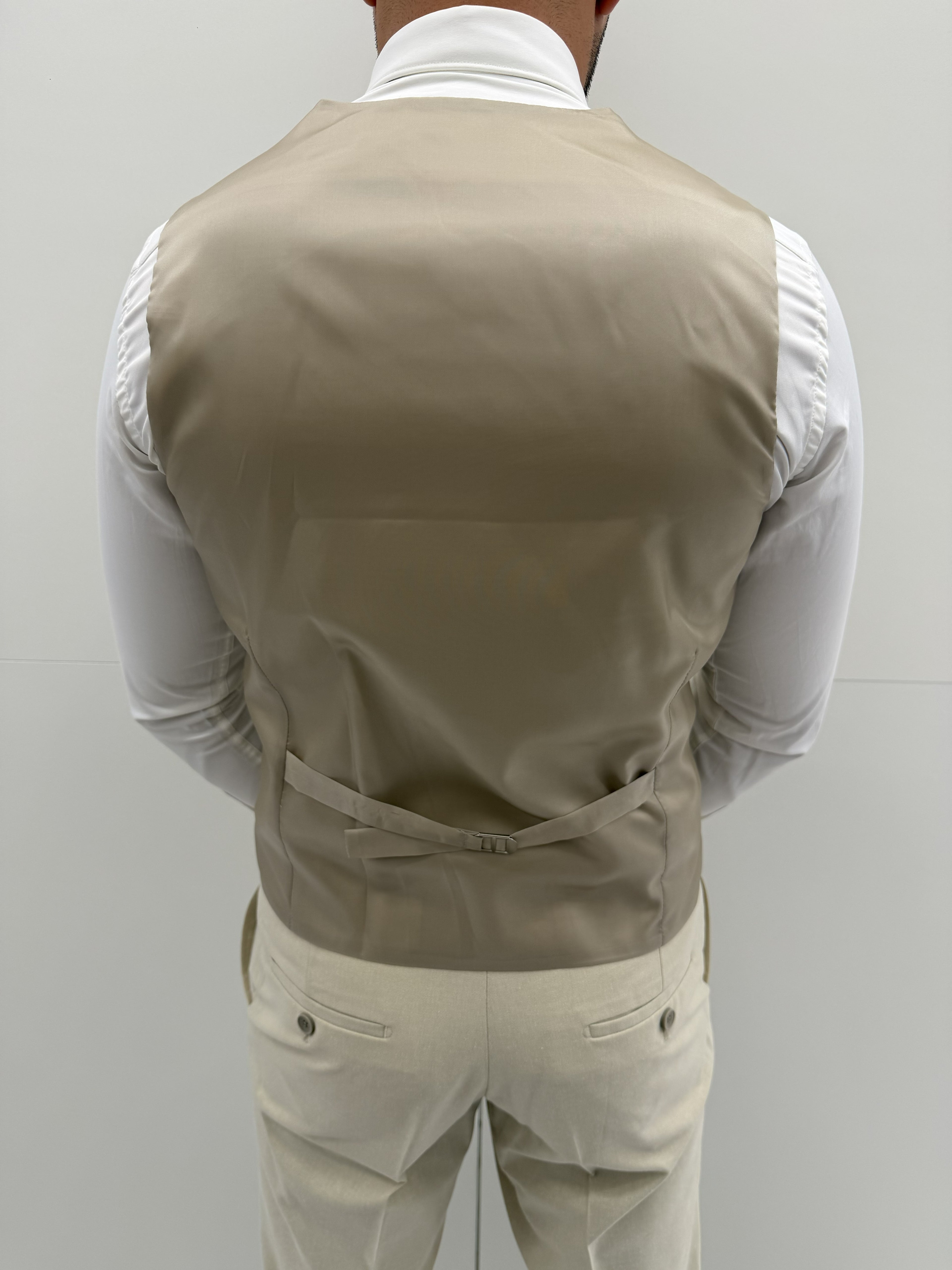 Doha Licht Beige Klassiek Heren 3-delig Pak