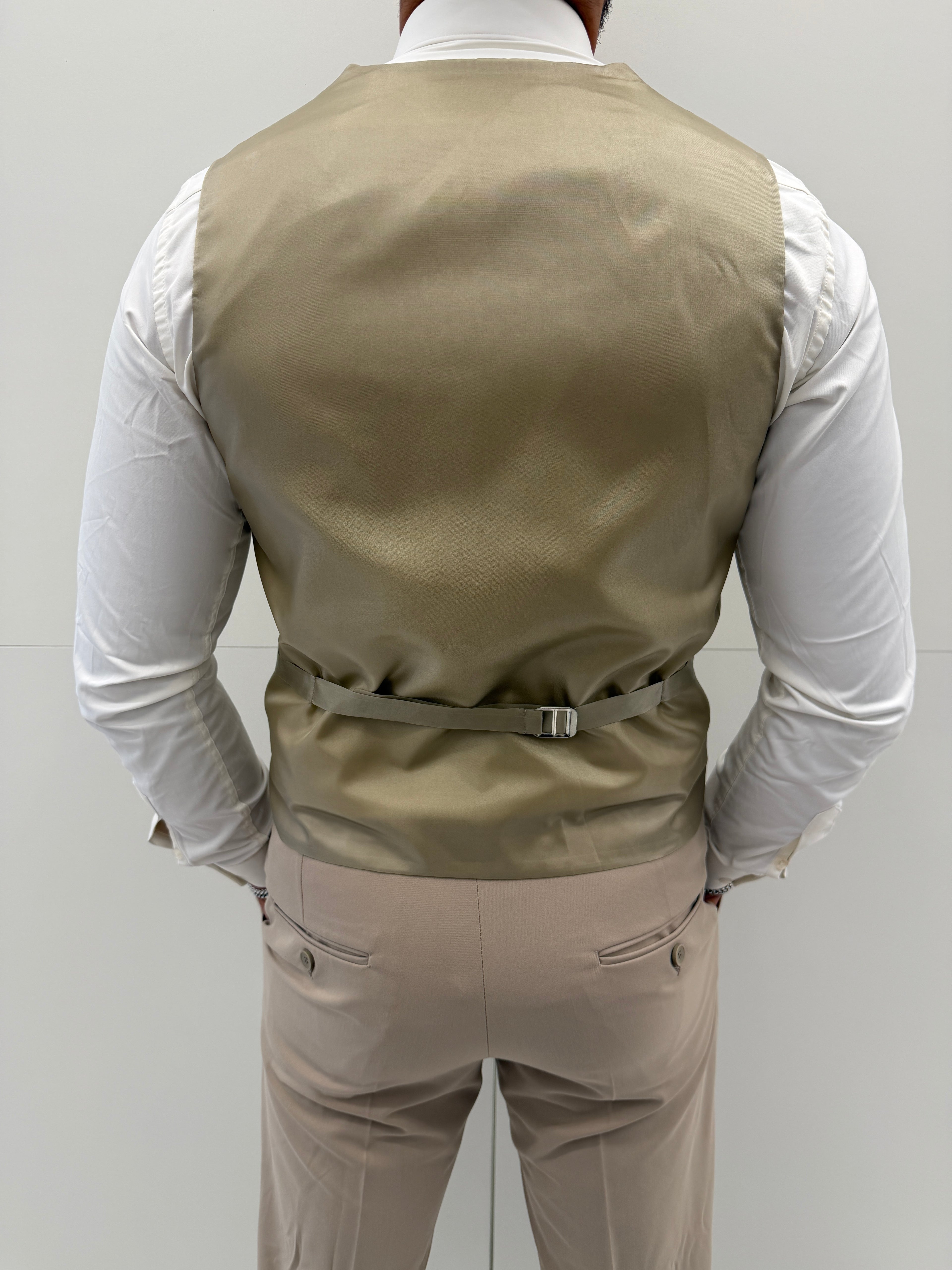 Doha Perzik Beige Heren 3-delig Pak