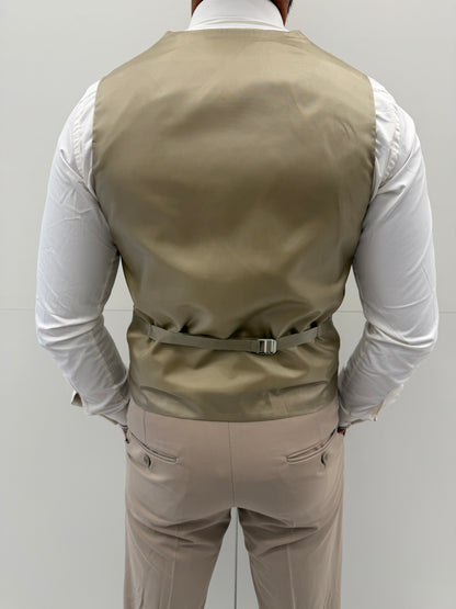 Doha Perzik Beige Heren 3-delig Pak