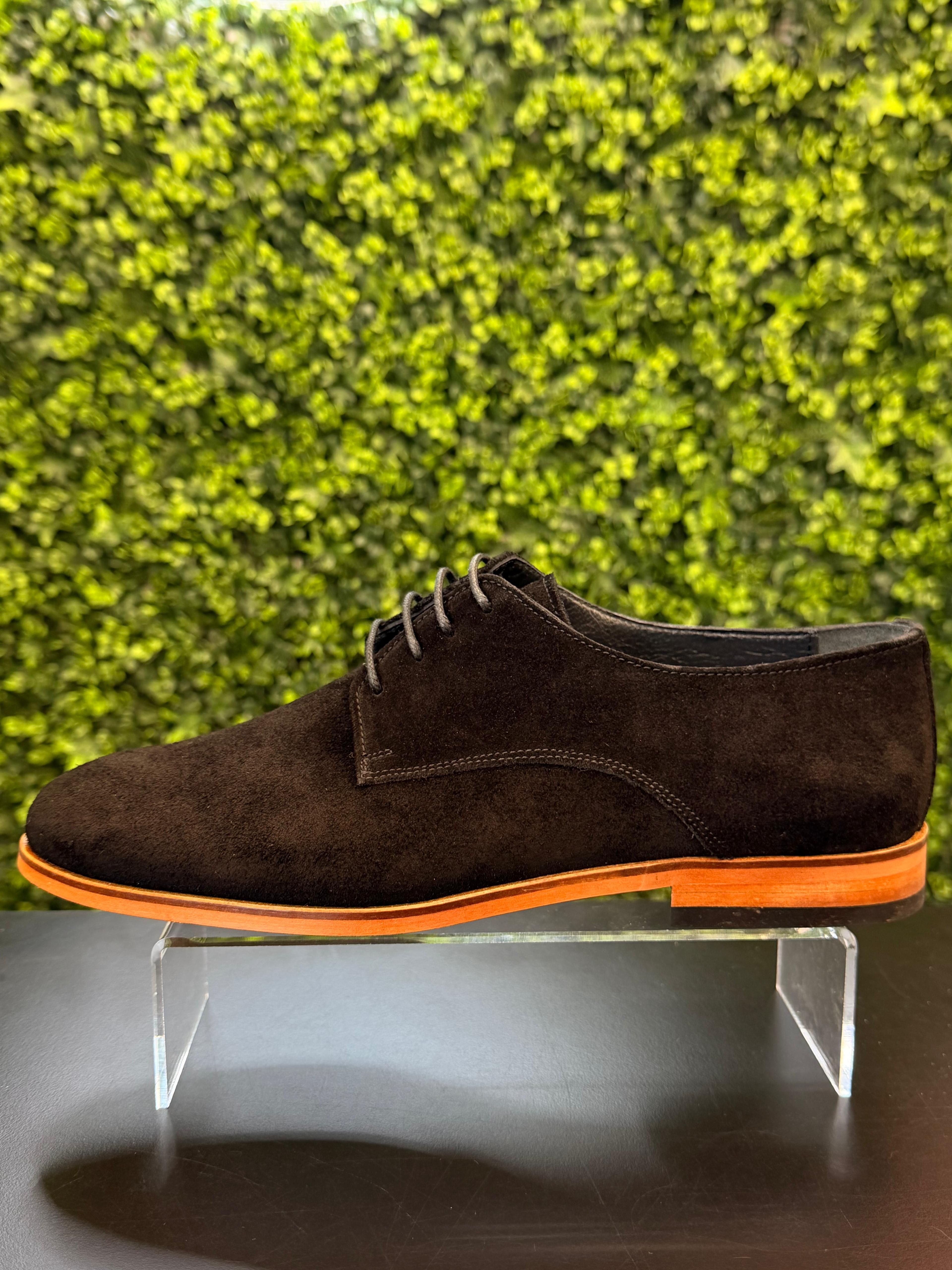 Oxford Zwart Suede Veterschoenen