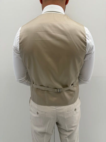 Lunavera Beige Patroon Heren 3-delig Pak