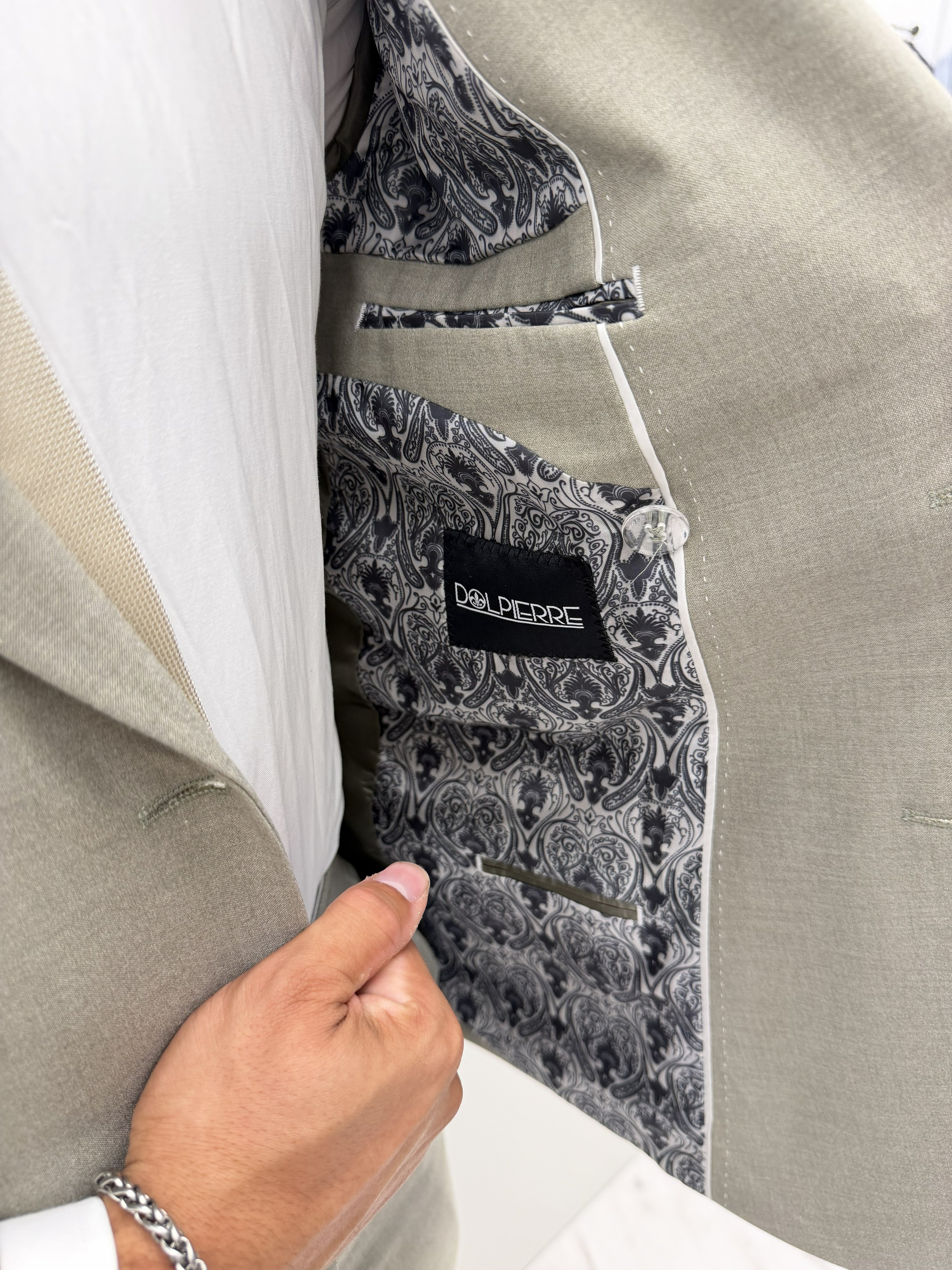 Malibu Sage Groen Double Breasted Heren 2-delig Pak