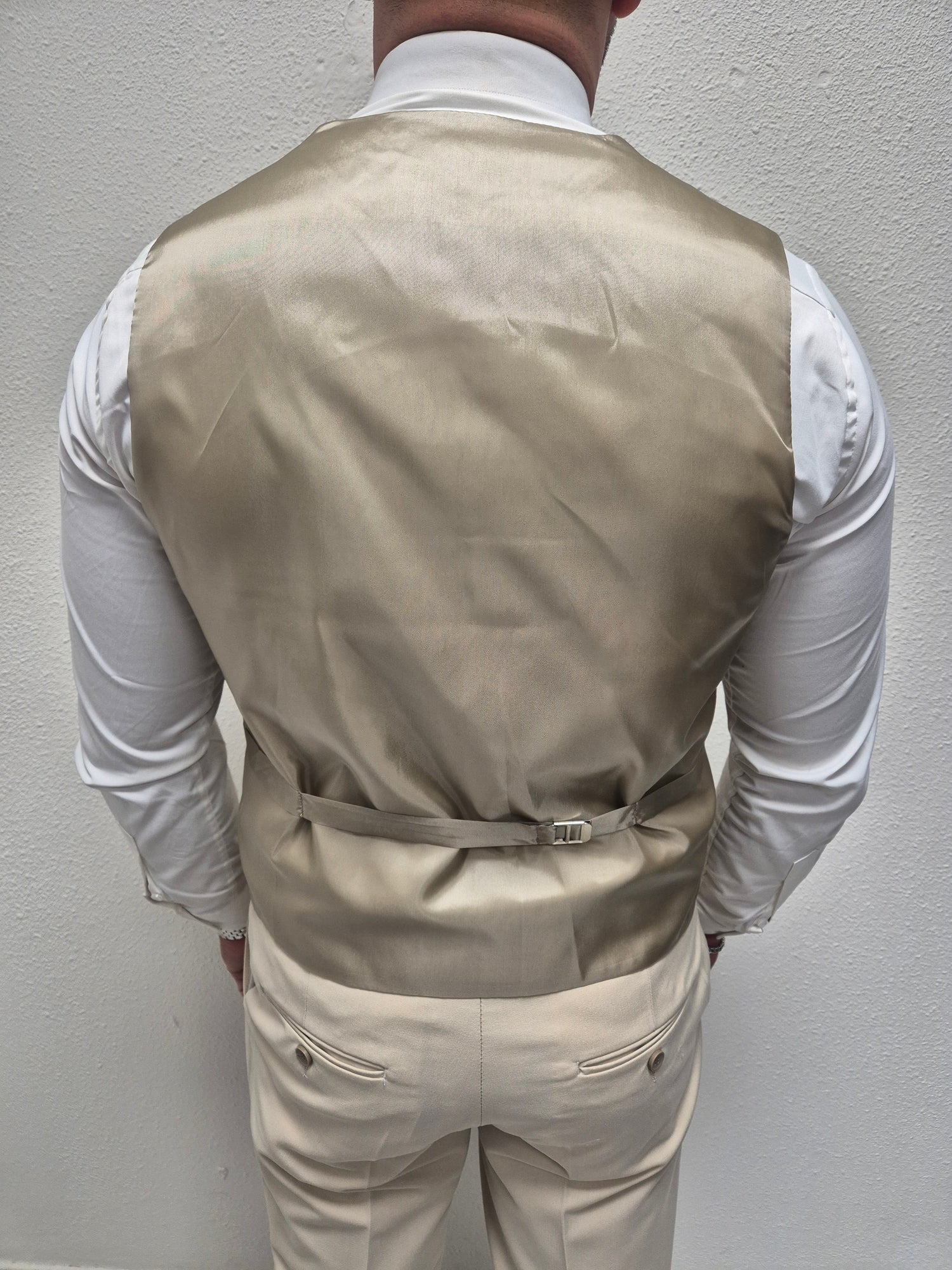 Muscat Licht Beige Klassiek Heren 3-delig Pak