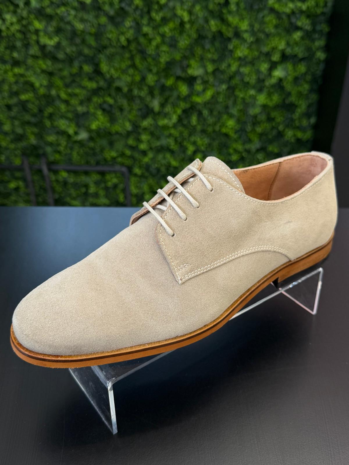 Oxford Beige Suede Veterschoenen