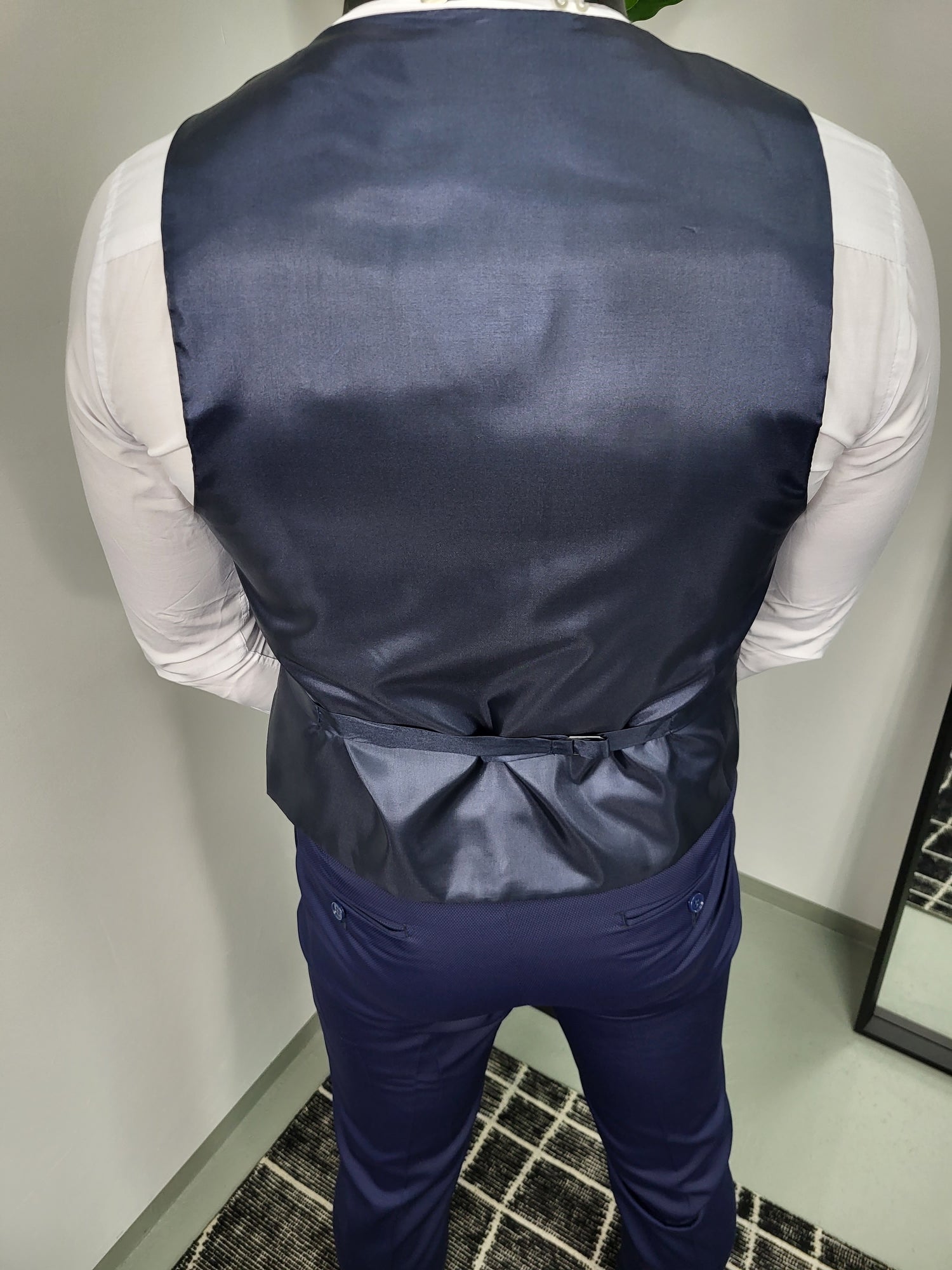 Lima Smoking Heren 3-delig Trouw Pak Donker Blauw (Incl. Overhemd, Vlinderdas &amp; Pochet)