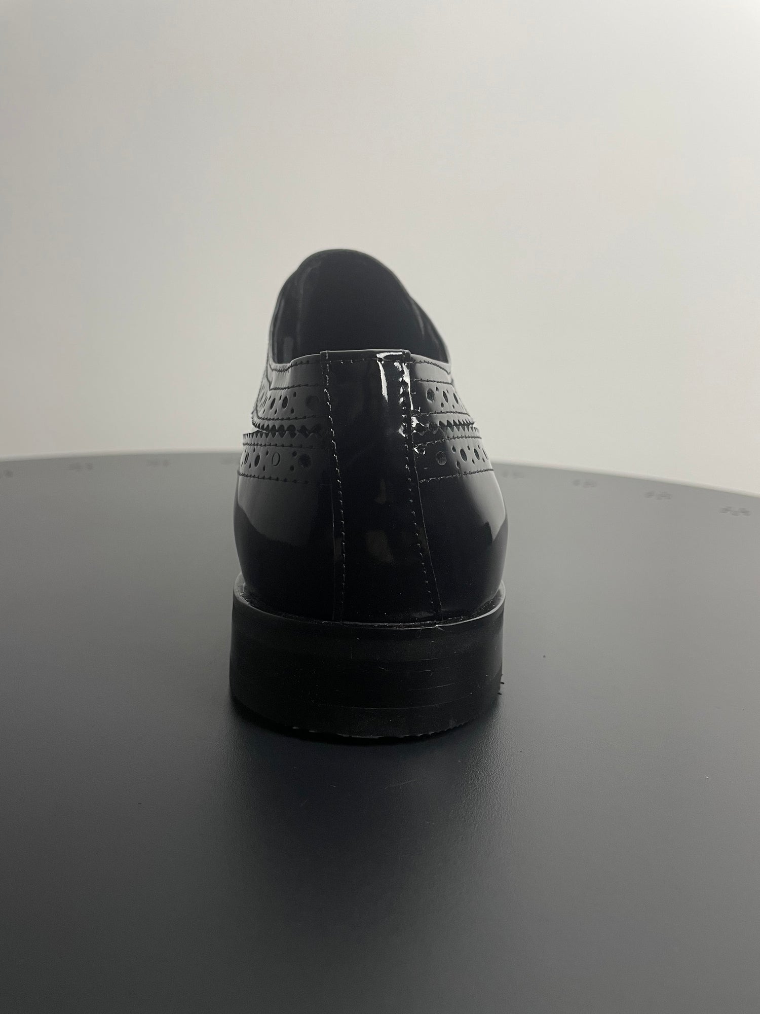 Mallorca Zwart Leren Glans Veterschoenen - Nette Schoenen