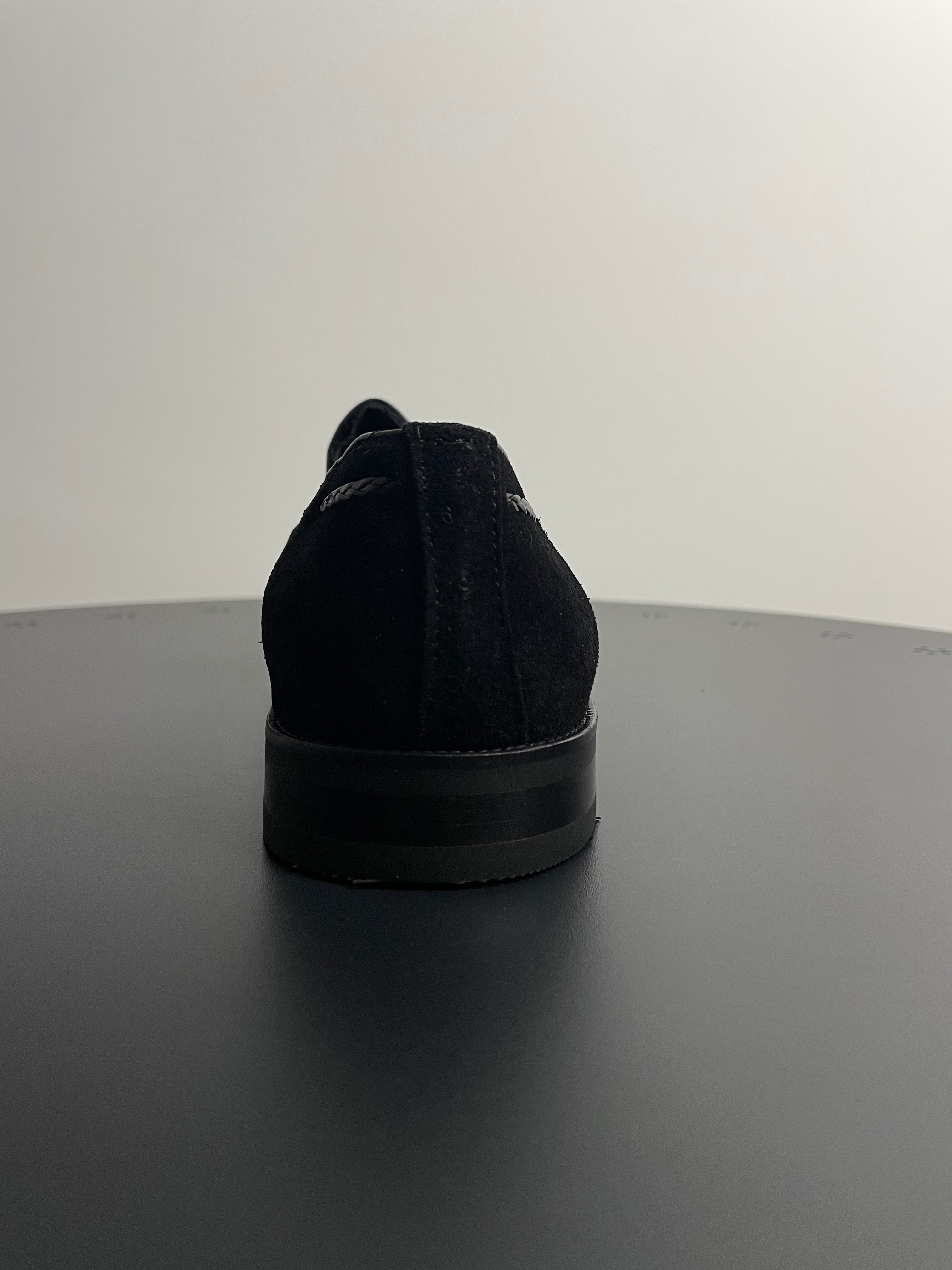 Florence Zwart Leren Suede Mocassins - Loafers - Instappers